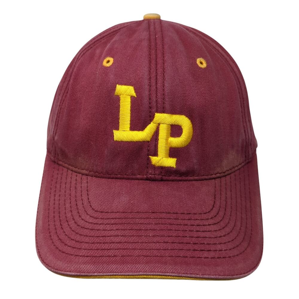 LP Bulldogs Strapback Baseball Cap Red One Size Adjustable Embroidered Advantage